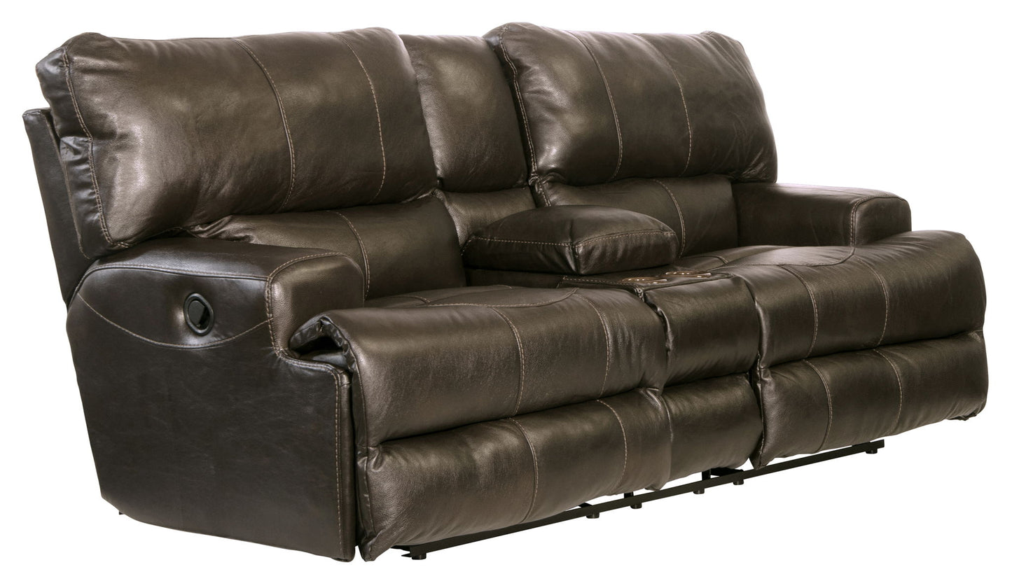 Wembley - Lay Flat Reclining Console Loveseat - Hornell Furniture Outlet
