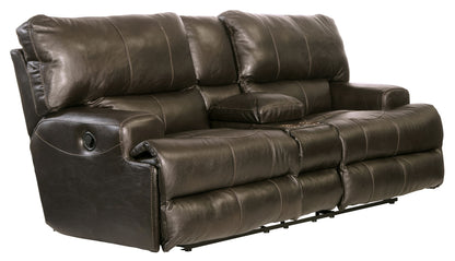 Wembley - Lay Flat Reclining Console Loveseat - Hornell Furniture Outlet