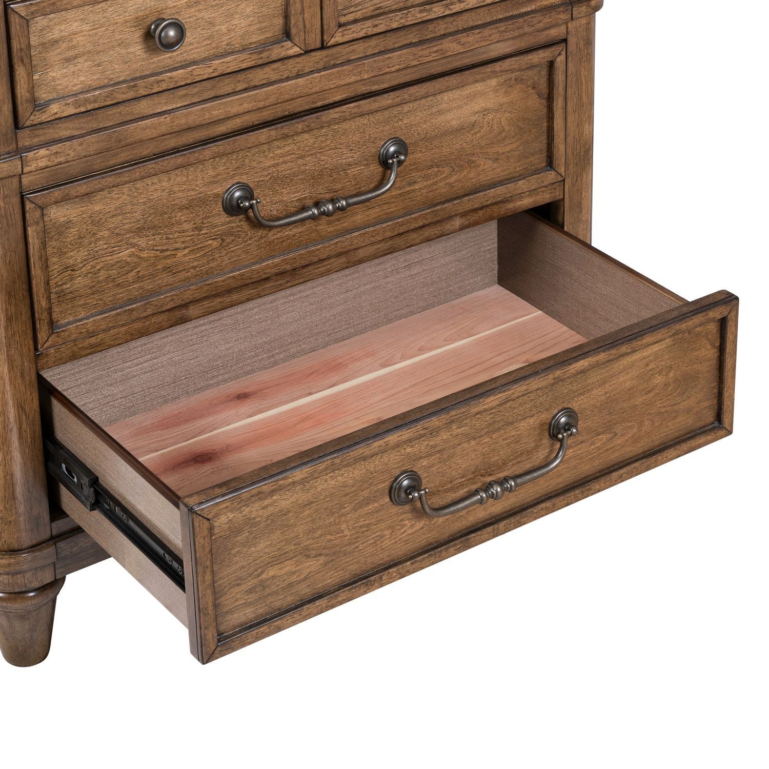 Harrison Heights - Nightstand With Charging Station - Sienna - Hornell Furniture Outlet