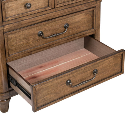 Harrison Heights - Nightstand With Charging Station - Sienna - Hornell Furniture Outlet