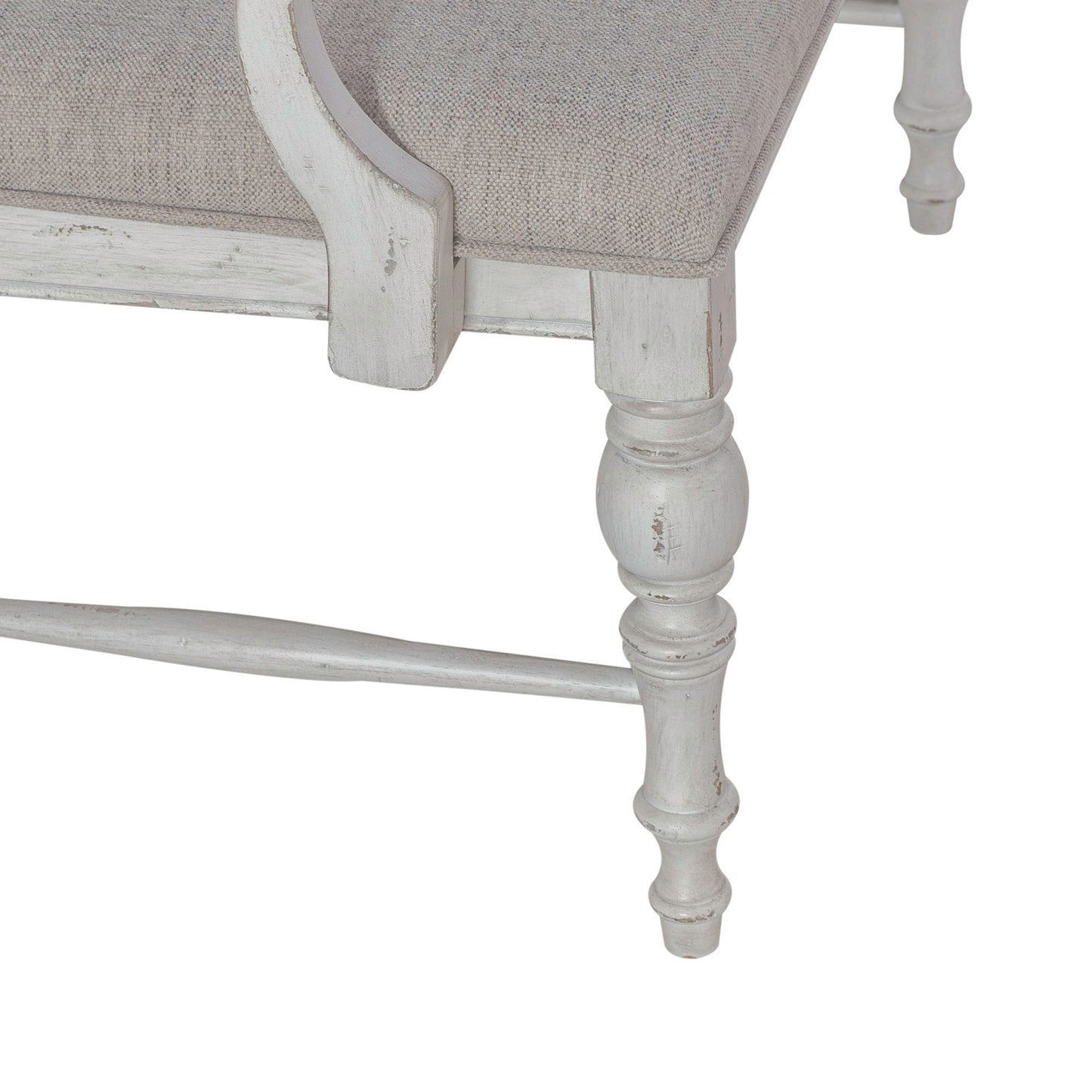 River Place - Panel Back Bench (RTA) - White - Hornell Furniture Outlet