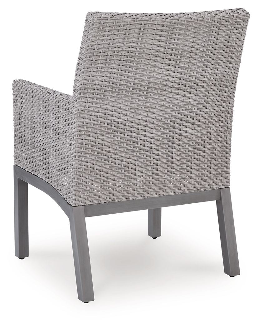 Half Moon Beach - Arm Chair With Cushion (Set of 2) - Blue / Gray - Hornell Furniture Outlet