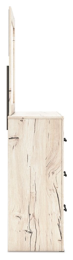 Lawroy - Light Natural - Dresser And Mirror - Hornell Furniture Outlet
