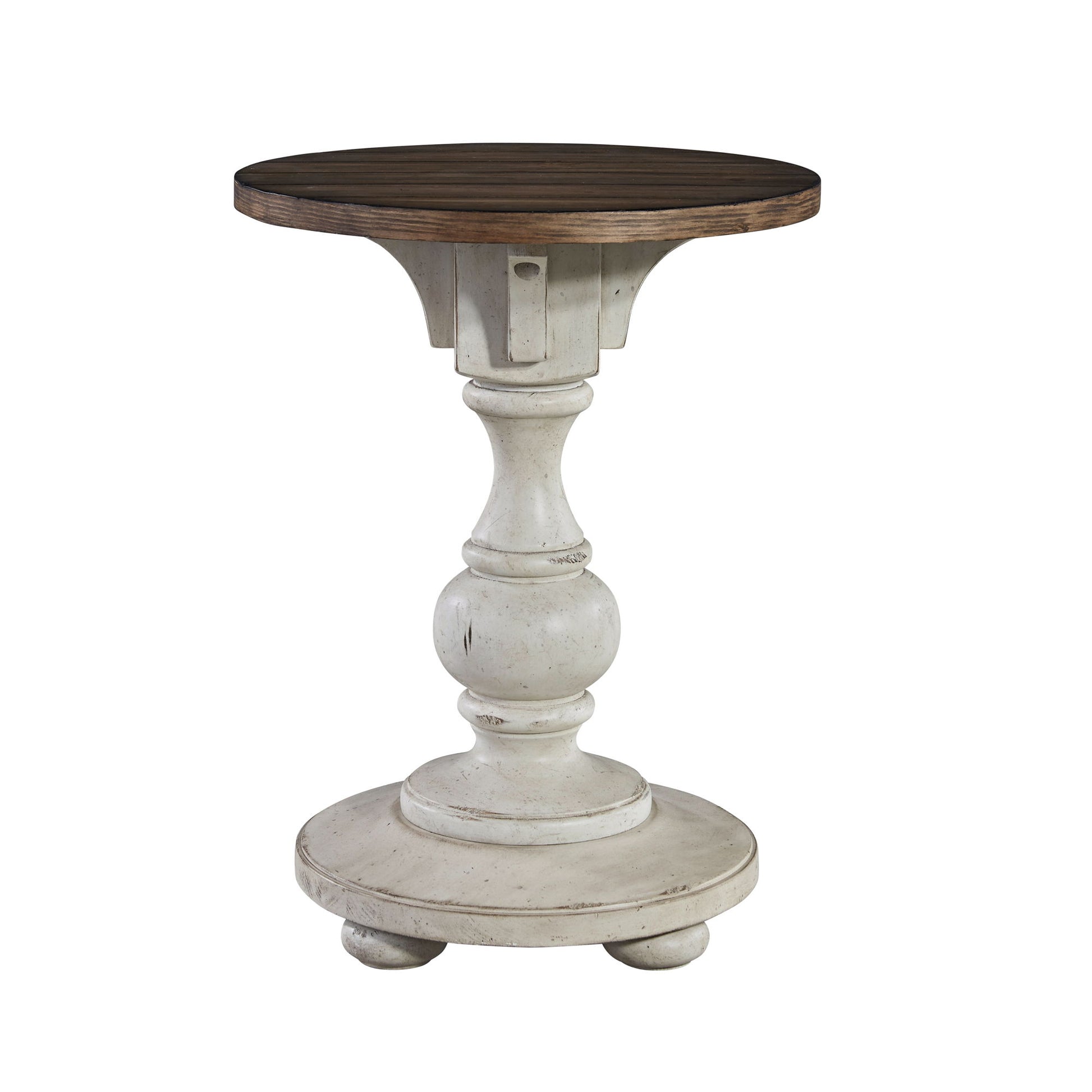 Morgan Creek - Chair Side Table - White - Hornell Furniture Outlet