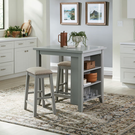 Brook Creek - 3 Piece Counter Set - Hornell Furniture Outlet