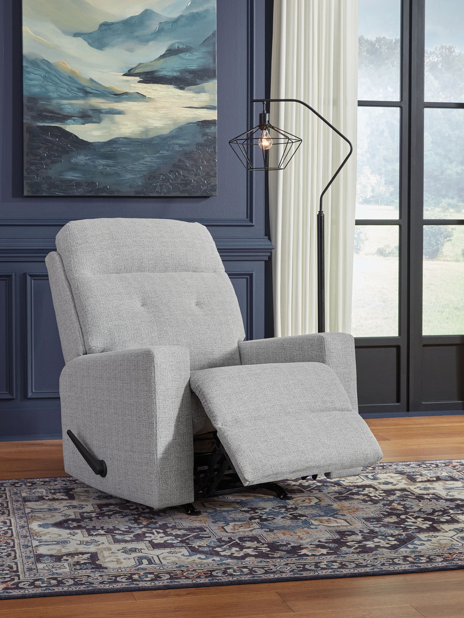Skillins - Stone - Rocker Recliner - Hornell Furniture Outlet