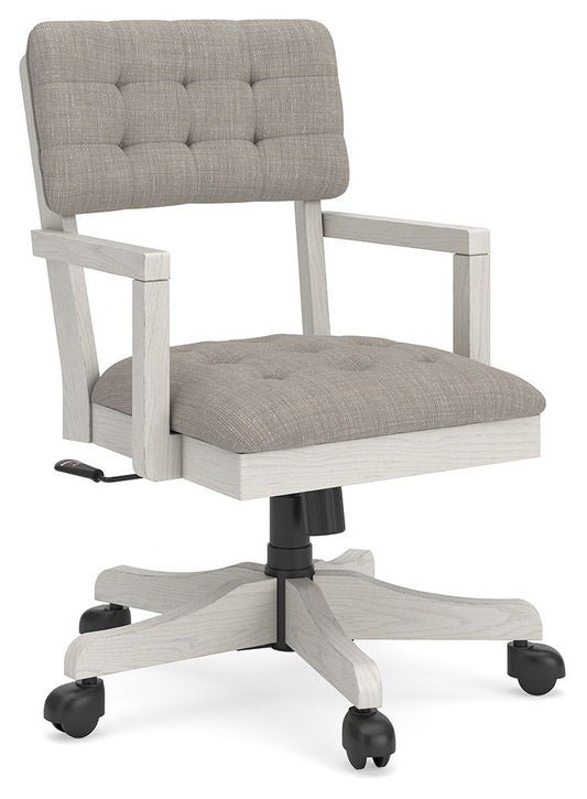 Robbinsdale - Antique White - Home Office Desk Chair - Hornell Furniture Outlet