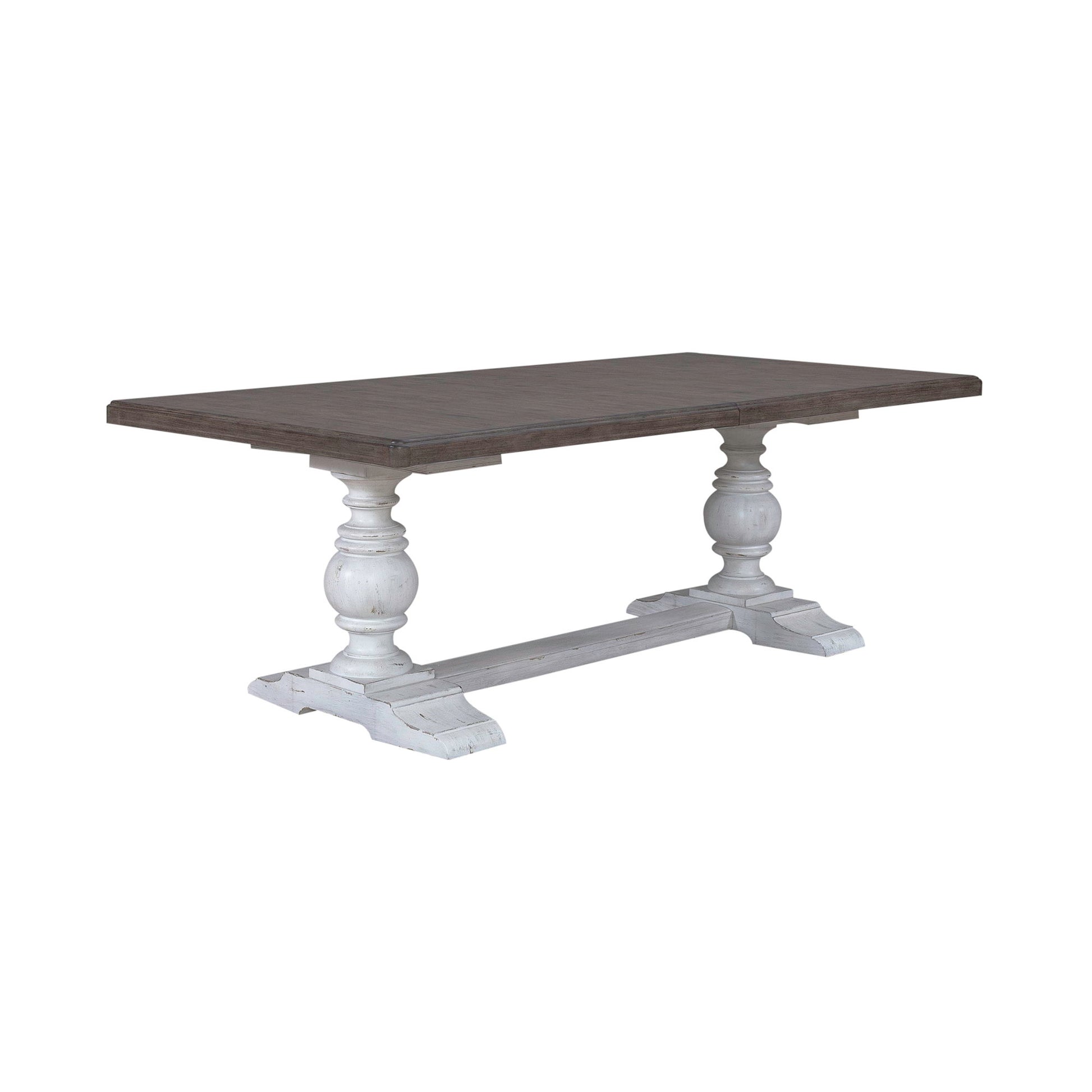River Place - Trestle Table - White - Hornell Furniture Outlet