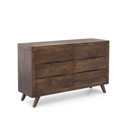 Pasco - Dresser With Glides - Brown - Hornell Furniture Outlet