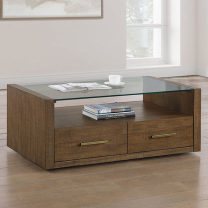 Garland - Glass Top Table - Hornell Furniture Outlet