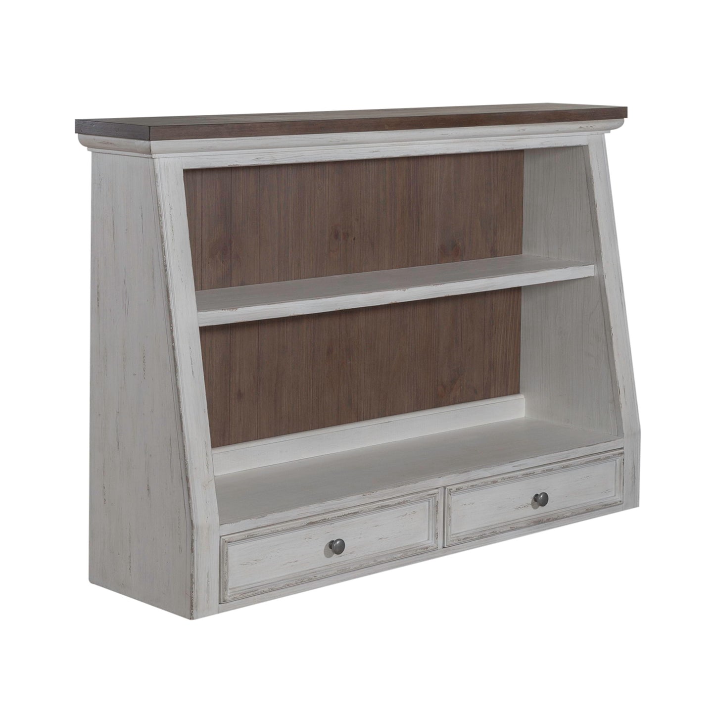 River Place - Angled Server Hutch - White - Hornell Furniture Outlet