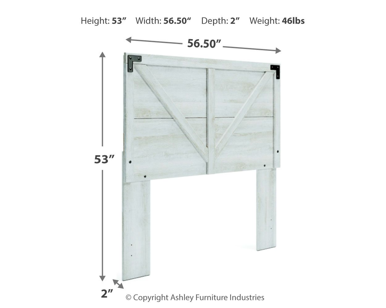 Shawburn - Crossbuck Panel Headboard - Hornell Furniture Outlet