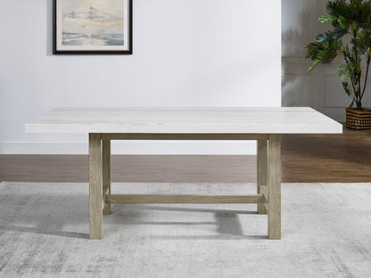 Carena - Rectangular Table - White - Hornell Furniture Outlet