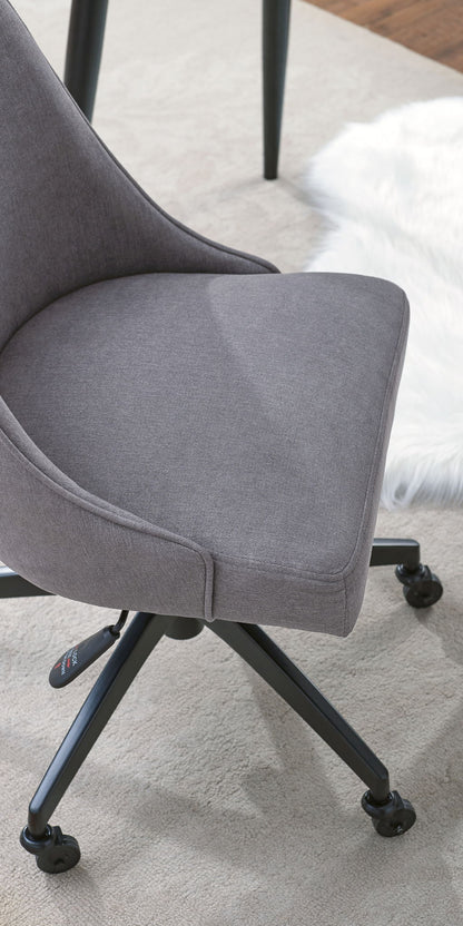 Kinsley - Desk And Chair - Dark Gray - Hornell Furniture Outlet