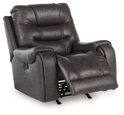 Femley - Smoke - Rocker Recliner - Hornell Furniture Outlet