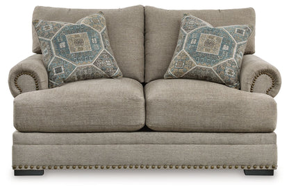 Galemore - Quarry - Loveseat - Hornell Furniture Outlet