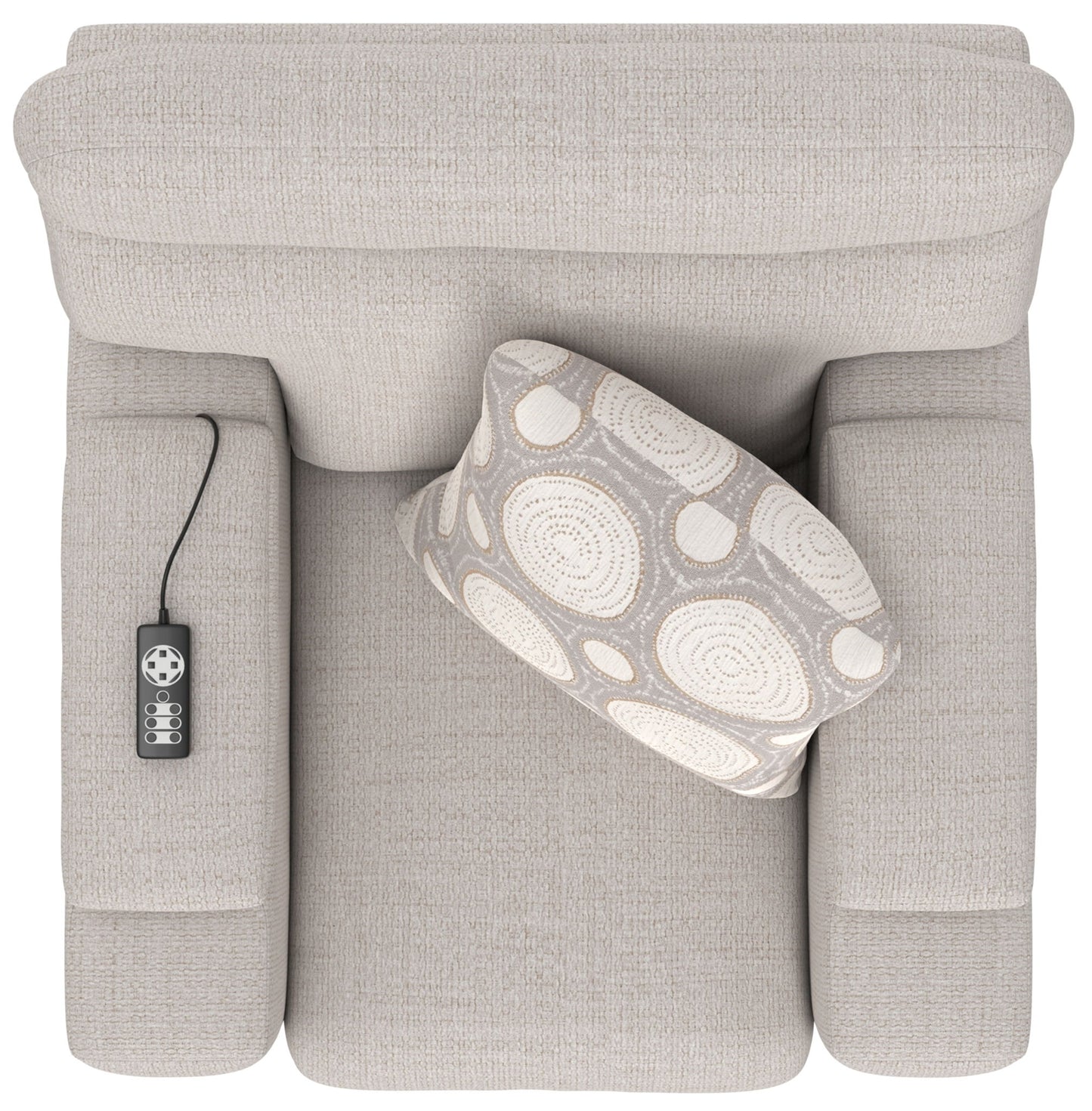 Sanctuary - Health & Wellness Power Lay Flat Recliner With Power Adjustable Headrest And Lumbar / Therapeutic Heat & Massage - Winter - Hornell Furniture Outlet