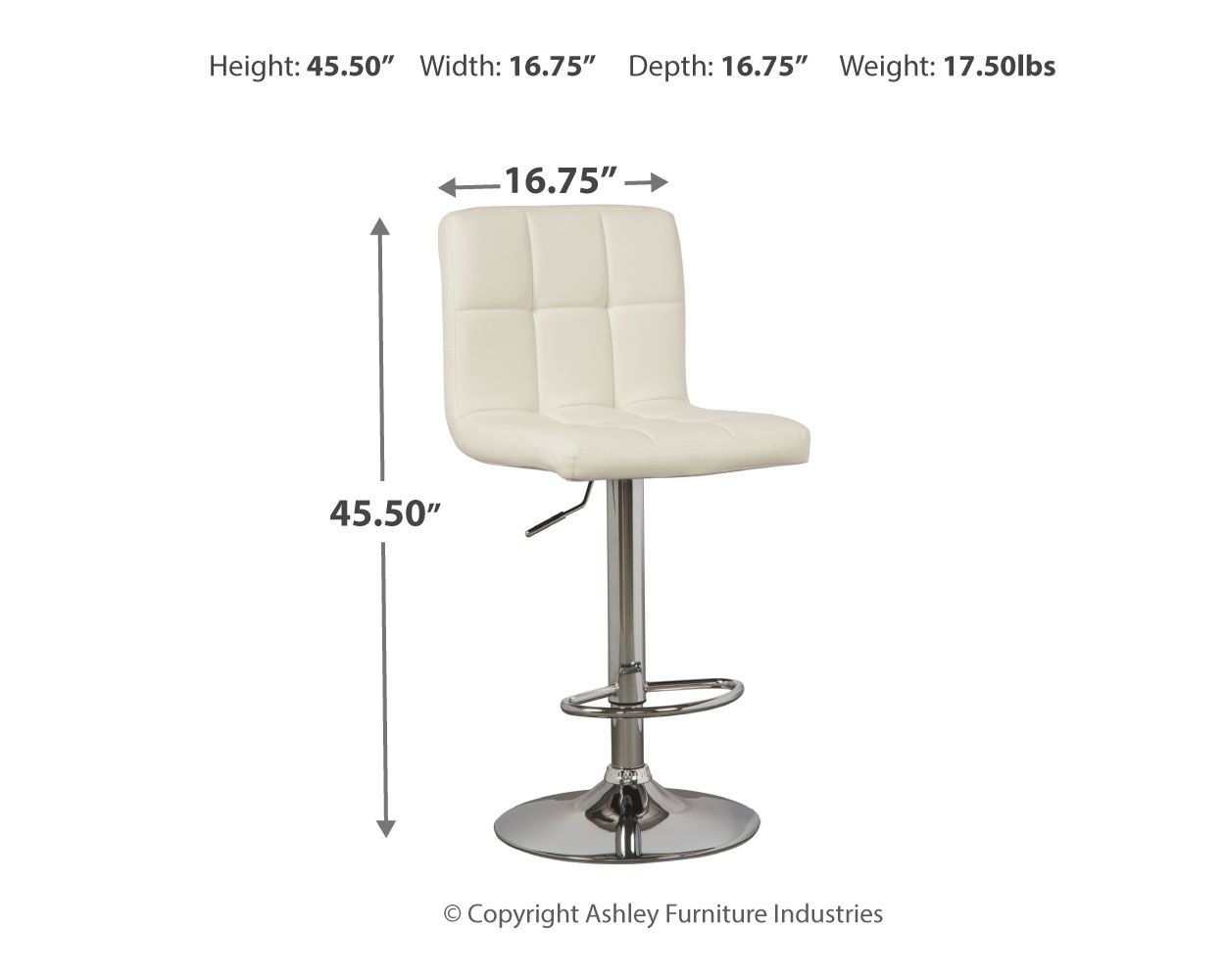 Bellatier - Adjustable Height Barstool (Set of 2) - Hornell Furniture Outlet