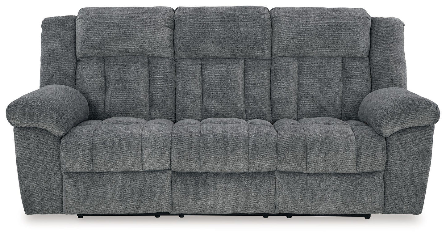 Tip - off - Power Reclining Sofa With Adj Headrest - Hornell Furniture Outlet
