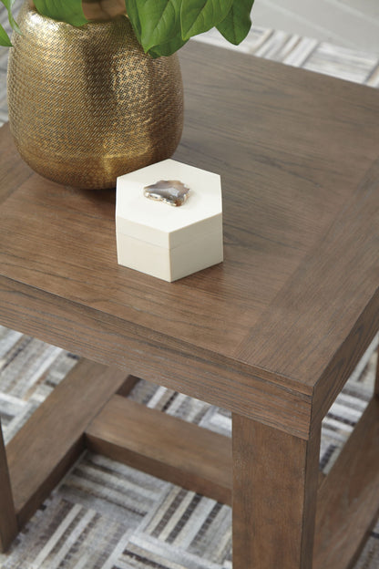 Cariton - Square End Table - Gray - Hornell Furniture Outlet
