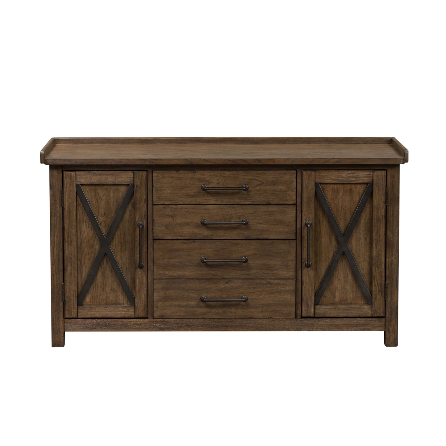 Sonoma Road - Small Credenza - Light Brown - Hornell Furniture Outlet