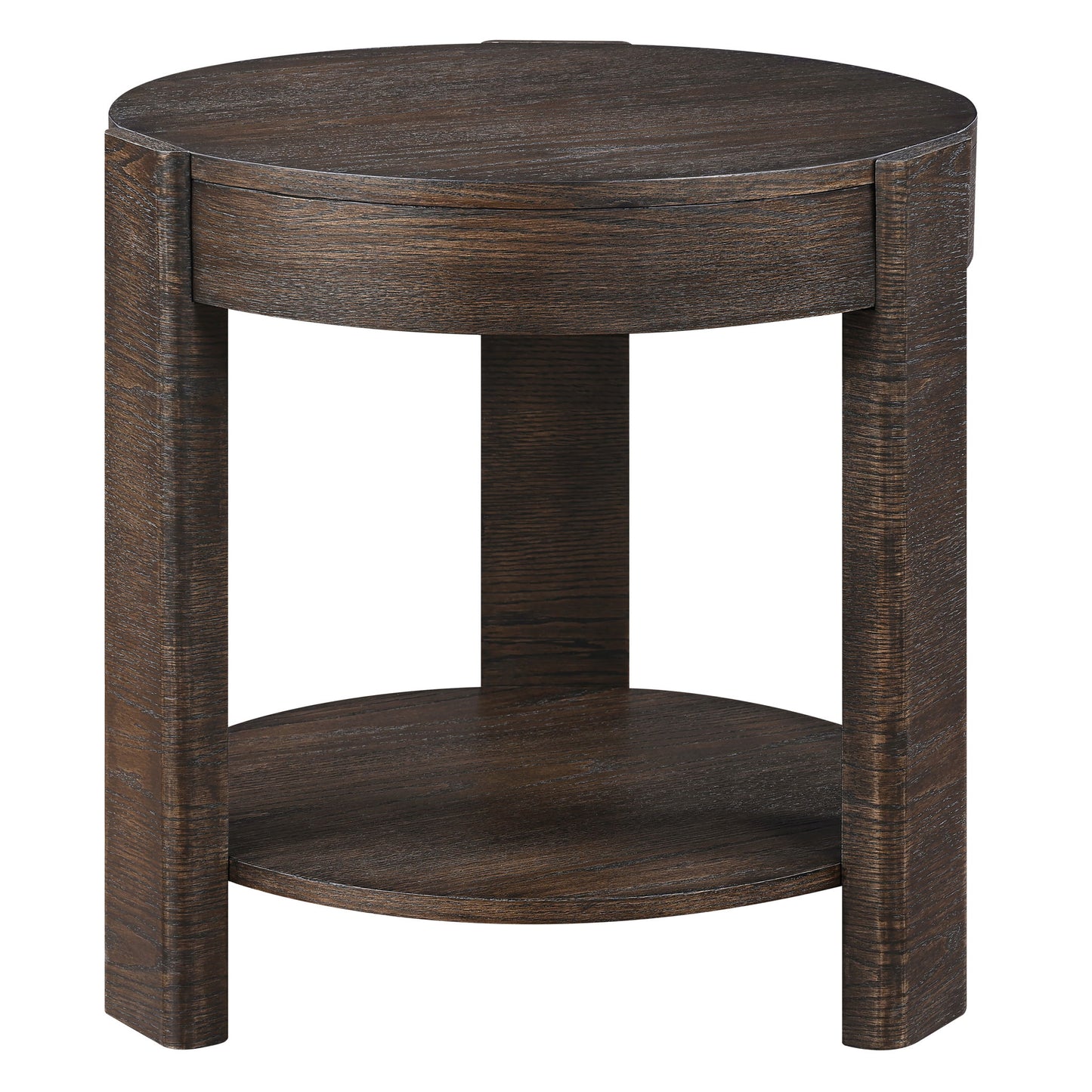 Salina - 3 Piece Round Occasional Set - Espresso - Hornell Furniture Outlet