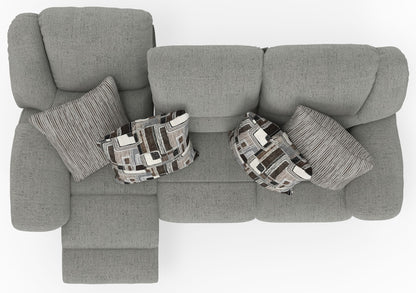Trifecta - Sofa With 3 Recliners and Drop Down Table - Hornell Furniture Outlet