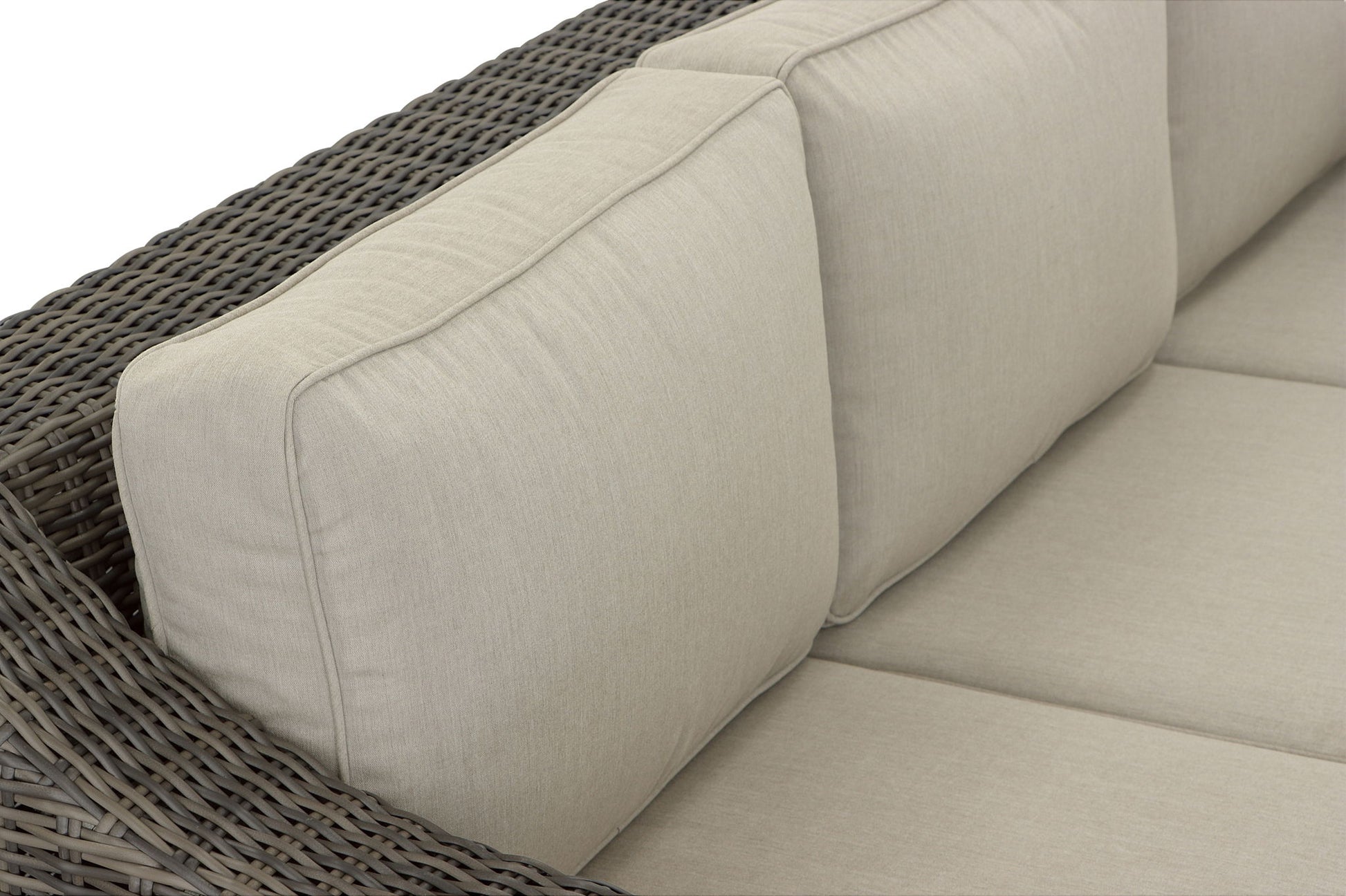 Jones - Outdoor Resin Wicker Sofa - Brown - Hornell Furniture Outlet