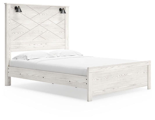 Gerridan - Panel Bed With Sconces - Hornell Furniture Outlet