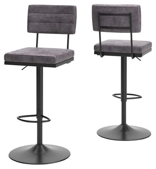 Strumford - Tall Swivel Barstool (Set of 2) - Hornell Furniture Outlet
