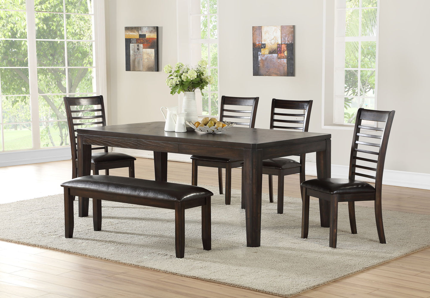Ally - Bench - Antique Charcoal - Hornell Furniture Outlet
