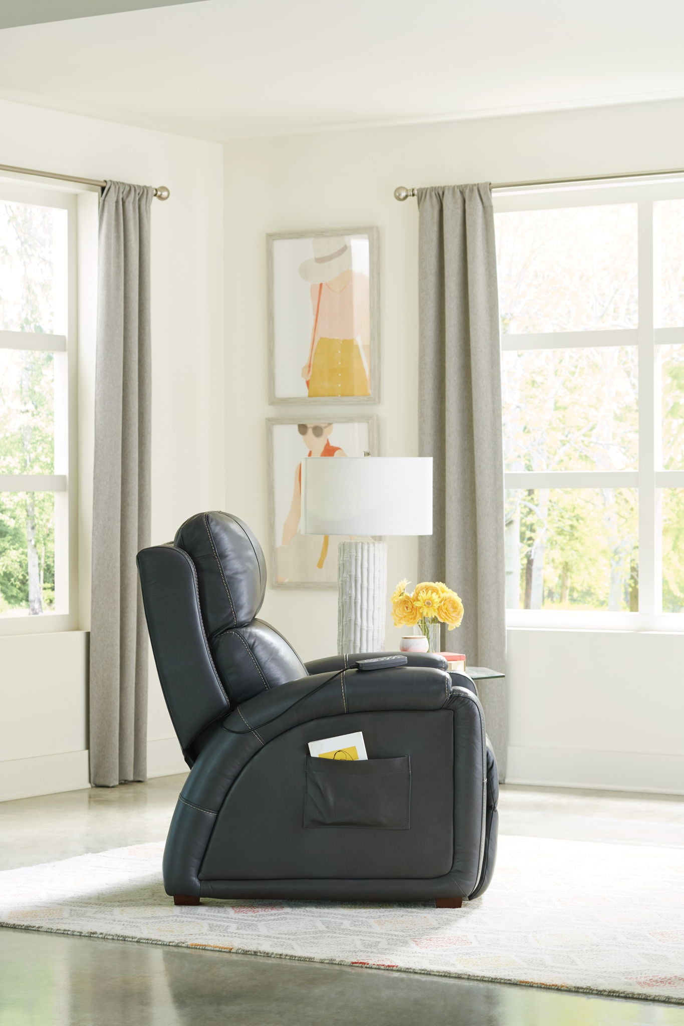 Reliever - Power Headrest Power Lay Flat Reclining With CR3 Massage / Zero Gravity - Hornell Furniture Outlet