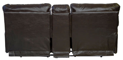 Wembley - Power Headrest With Lumbar Lay Flat Reclining Console Loveseat - Hornell Furniture Outlet