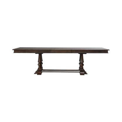 Arden Road - Trestle Table - Satin Cherry - Hornell Furniture Outlet