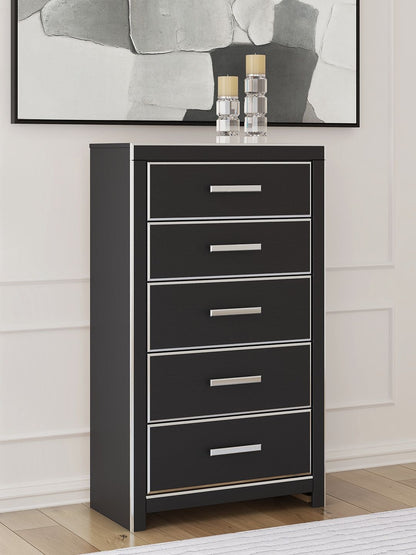 Zuraleus - Five Drawer Chest - Hornell Furniture Outlet
