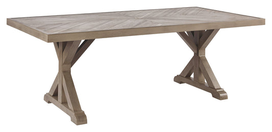 Beachcroft - Rect Dining Table W/Umb Opt - Hornell Furniture Outlet