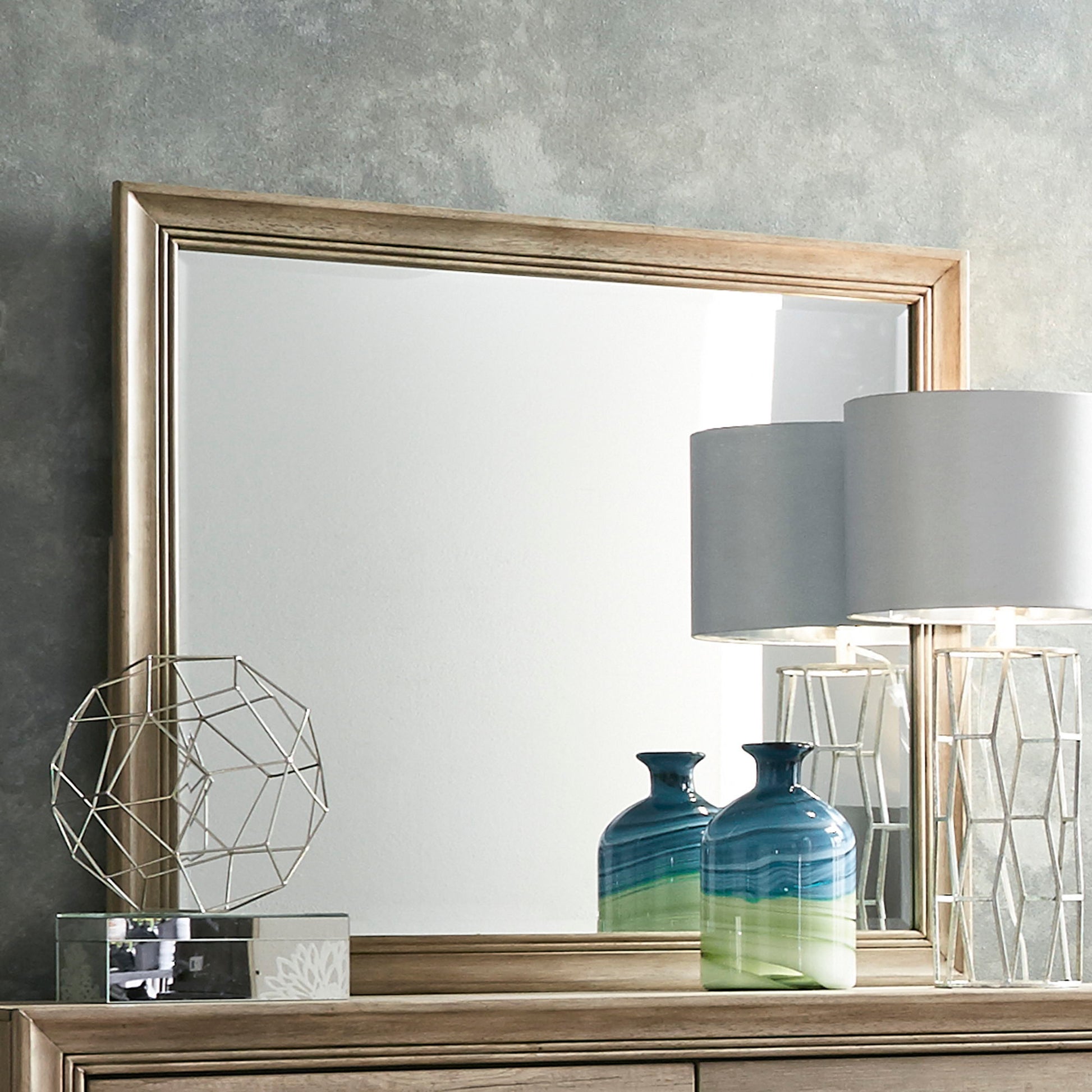 Sun Valley - Mirror - Light Brown - Hornell Furniture Outlet