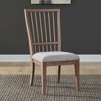 Haven Hills - Spindle Back Side Chair (RTA) - Camel Beige - Hornell Furniture Outlet