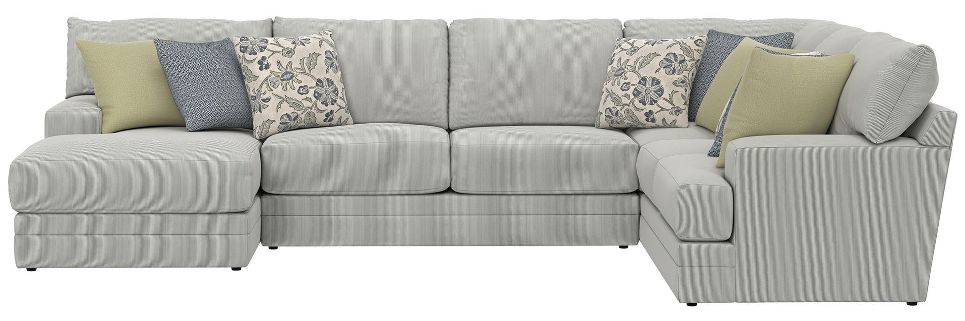 Stockbridge - Sectional With Comfort Coil Seating And 9 Accent Pillows Included - Hornell Furniture Outlet