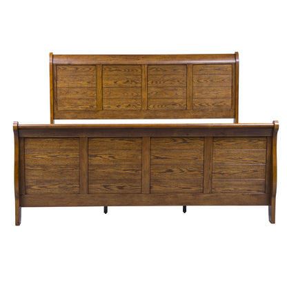 Grandpas Cabin - Sleigh Bed - Hornell Furniture Outlet