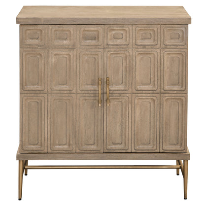 Arun - 2 - Door Accent Cabinet - Light Brown - Hornell Furniture Outlet