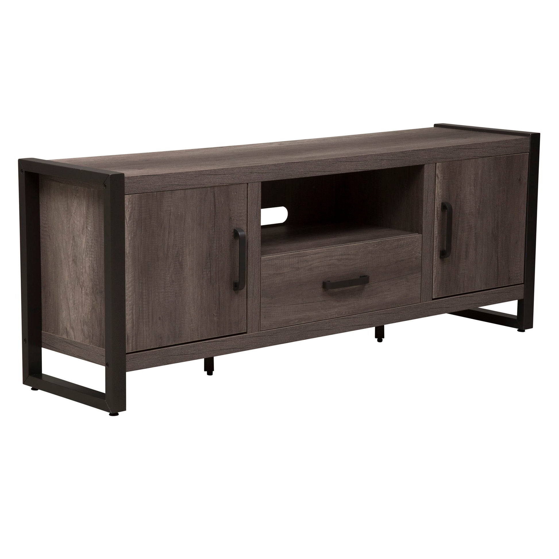 Tanners Creek - Entertainment TV Stand - Dark Gray - Hornell Furniture Outlet