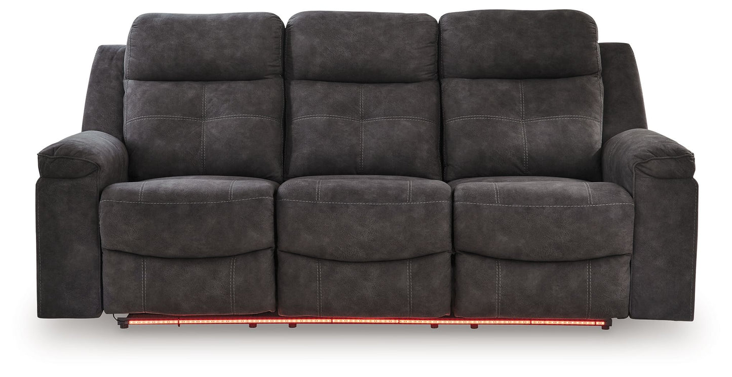 Brysonview - Reclining Sofa - Charcoal - Hornell Furniture Outlet