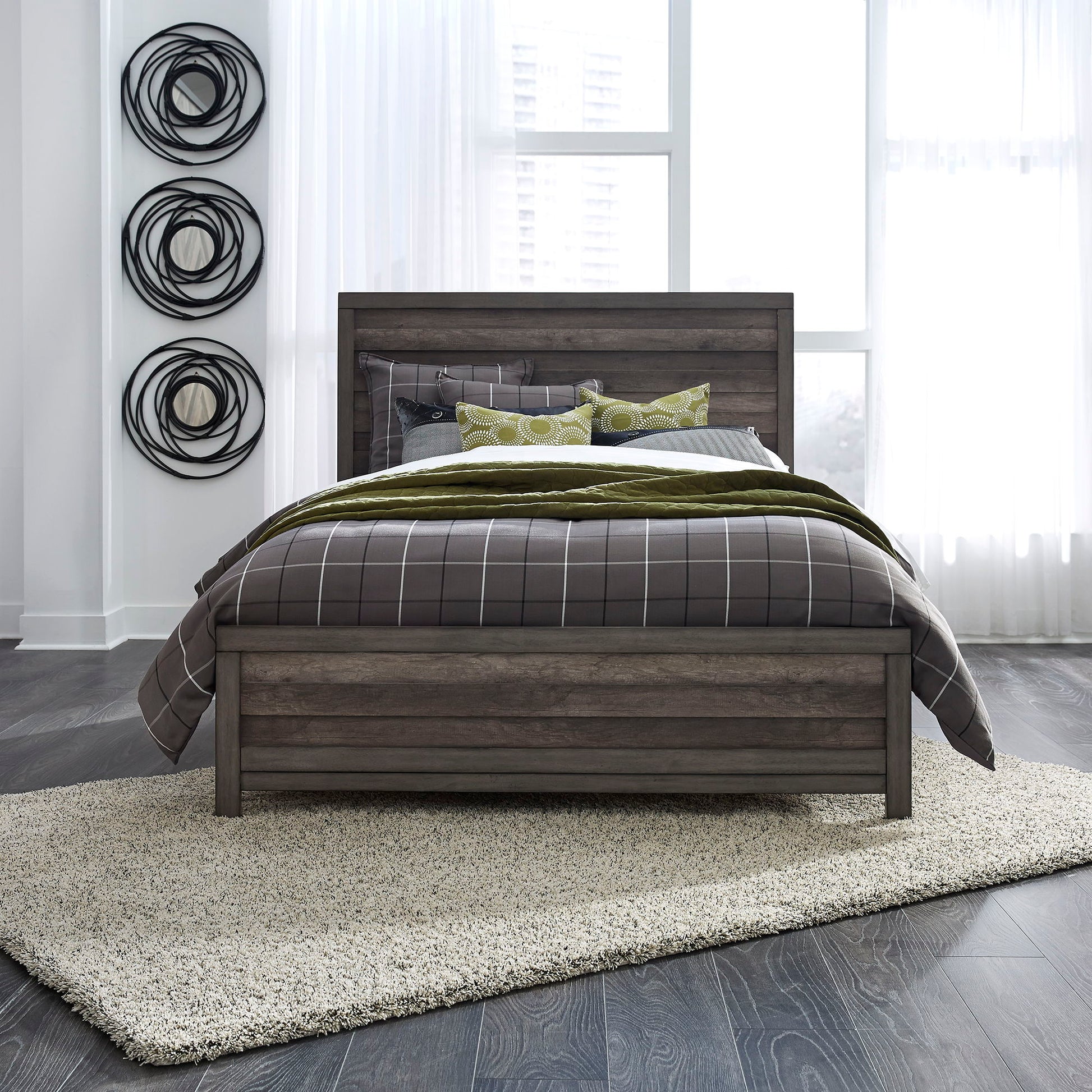 Tanners Creek - Panel Bed, Dresser & Mirror - Hornell Furniture Outlet