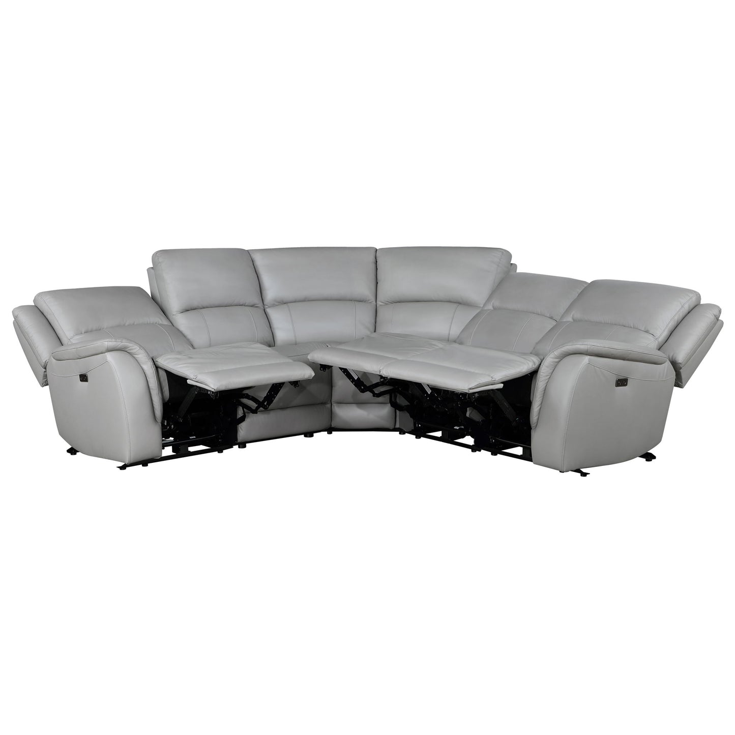 Alexandria - Leather Power Sectional - Hornell Furniture Outlet