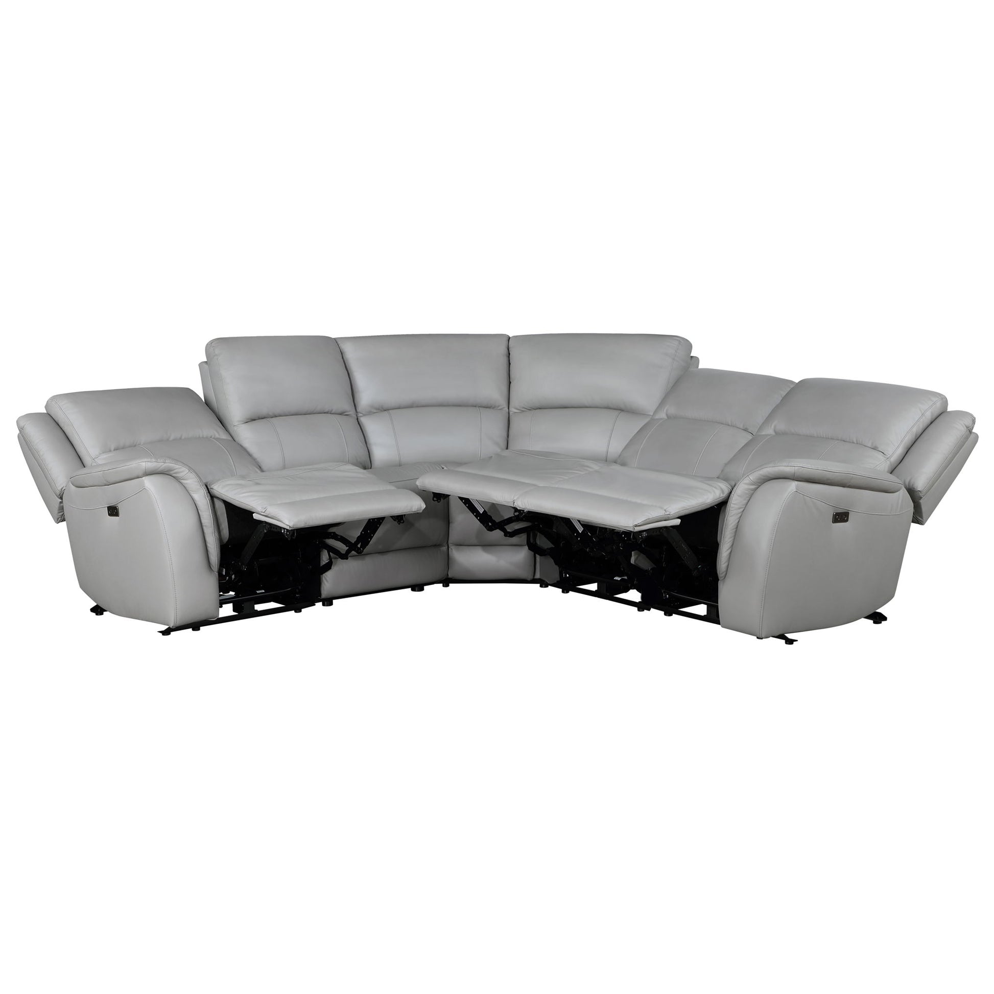 Alexandria - Leather Power Sectional - Hornell Furniture Outlet
