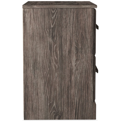 Ralinksi - Gray - Two Drawer Night Stand - Hornell Furniture Outlet
