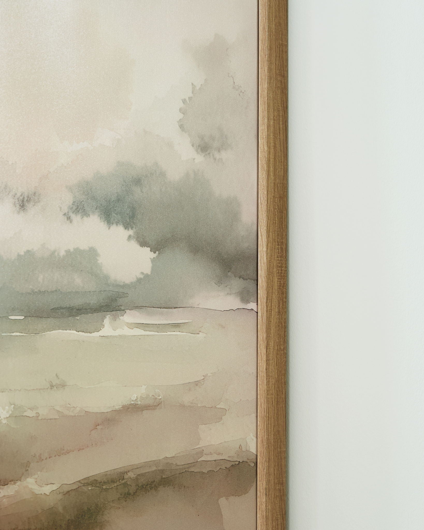 Vallus - Wall Art - Blush / Green / Gray - Hornell Furniture Outlet