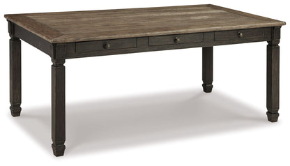 Tyler Creek - Rectangular Dining Room Table - Black / Gray - Hornell Furniture Outlet