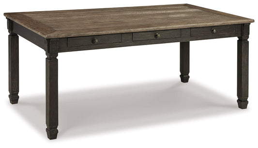 Tyler Creek - Rectangular Dining Room Table - Black / Gray - Hornell Furniture Outlet
